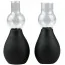 Вакуумні стимулятори для сосків Nipple Pump Set, чорні - Фото №1