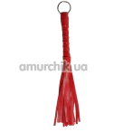 Флоггер DS Fetish Leather Flogger 02040, красный - Фото №1
