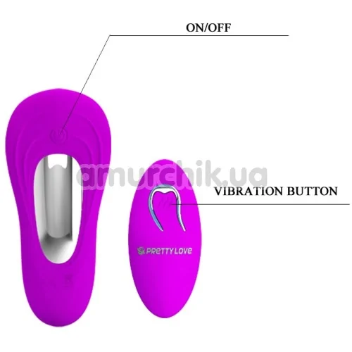 Вибростимулятор простаты Pretty Love Remote Control, фиолетовый