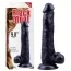 Фалоімітатор Black Mont Black Veined Dong 9.8, чорний - Фото №5