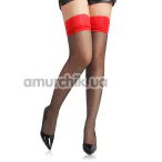 Чулки Star Night Floral Lace Sexy Stocking, черные - Фото №1