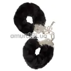 Наручники Guilty Pleasure Furry Handcuffs, чорні - Фото №1