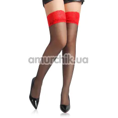 Чулки Star Night Floral Lace Sexy Stocking, черные - Фото №1