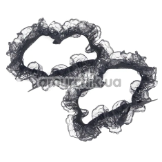 Подвязки с черным бантиком Star Night Accurate Bow Lace Garter, черные - Фото №1