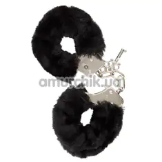 Наручники Guilty Pleasure Furry Handcuffs, черные - Фото №1