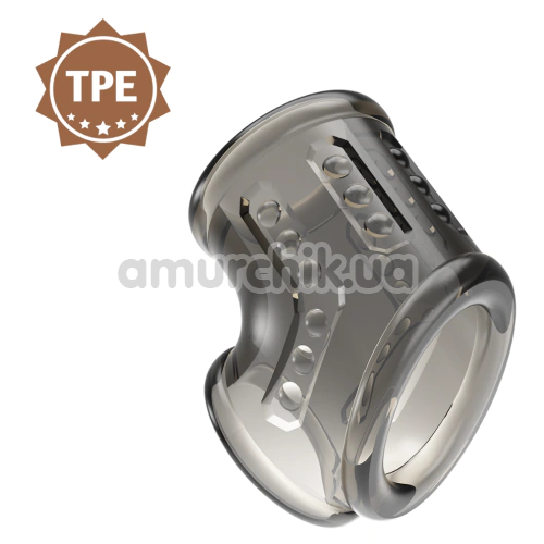 Насадка на пеніс Pretty Love Penis Sleeve Orhan, сіра