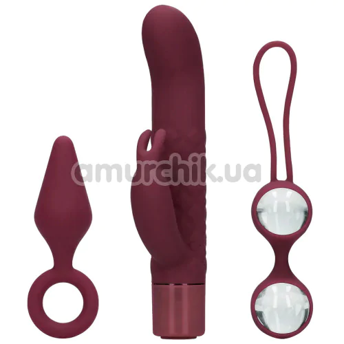 Набор Loveline (S)explore Toy Kit for Her, бордовый - Фото №1