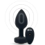 Анальная пробка с вибрацией B-Vibe Vibrating Jewel Plug M/L, черная - Фото №2