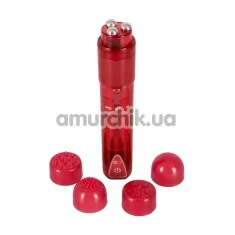 Клиторальный вибратор Vibrant Portable Vibrator, красный - Фото №1