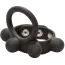 Ерекційне кільце для члена Weighted Silicone Large C-Ring Ball Stretcher, чорне - Фото №1