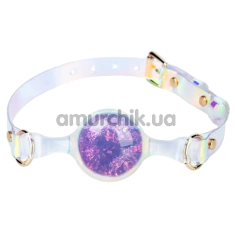 Кляп Univibe Crystal Gag L, фіолетовий - Фото №1