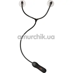 Вакуумные стимуляторы для сосков с вибрацией Kink Swell, черные - Фото №1