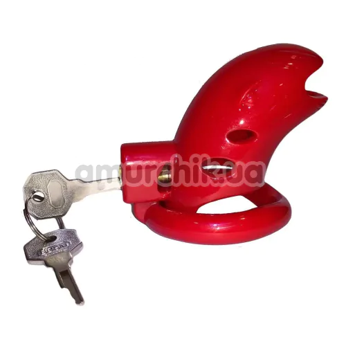 Пояс верности Loveshop Chastity Cage, красный - Фото №1
