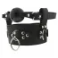 Кляп с ошейником Blaze Luxury Fetish Breathable Ball Gag With Collar, черный - Фото №1