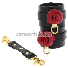 Фиксаторы для рук Taboom Wild Roses Wrist Cuffs, черные - Фото №1