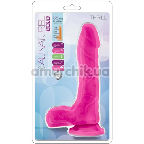 Фалоімітатор Au Naturel Bold Thrill 8.5 Inch, рожевий