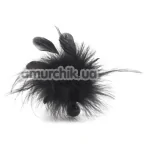 Пір'їнка для пестощів Bijoux Indiscrets Pom Pom Feather Tickler, чорна - Фото №1