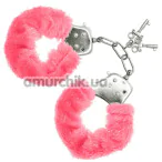 Наручники S Pleasures Furry Cuffs, рожеві - Фото №1