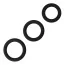 Набір ерекційних кілець Power Plus Cock Ring Series, чорний - Фото №1