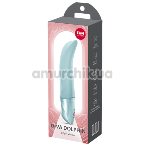 Вибратор для точки G Fun Factory Diva Dolphin, голубой