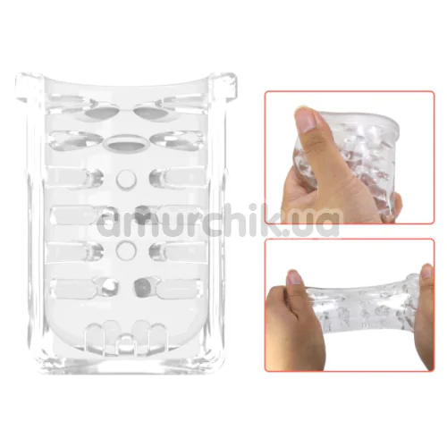 Мастурбатор с ротацией и толчками Pretty Love Kahleah, белый