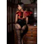 Портупея Leg Avenue Leather Bat Wing Body Harness, красная - Фото №4