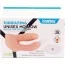 Двойной полый страпон с вибрацией Lovetoy Vibrating Unisex Double Penetrator, телесный - Фото №8