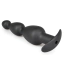 Анальна пробка Long Hollow Silicone Butt Plug, чорна - Фото №2