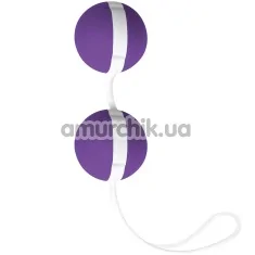 Вагінальні кульки Joyballs Trend, фіолетово-білі - Фото №1