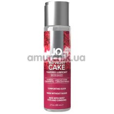 Оральный лубрикант JO H2O Red Velvet Cake - торт красный бархат, 60 мл - Фото №1