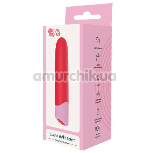 Клиторальный вибратор Love Signal Love Whisper, красный