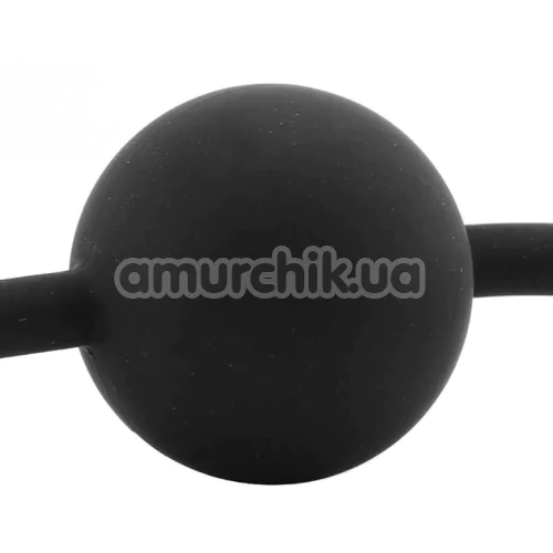 Кляп Ouch! Black & White Silicone Ball Gag, черный