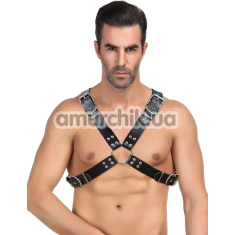 Портупея чоловіча Star Night Chest Harness C81207, чорна - Фото №1