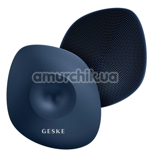 Щетка для тела Geske Body Brush 4 in 1 Suction Mount Metal, синяя