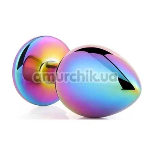 Анальна пробка з райдужним кристалом Gleaming Love Multicolour Plug S, райдужна