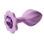 Набор анальных пробок с фиолетовым кристаллом Alume Silicone Plug, фиолетовый - Фото №6