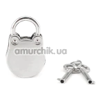 Набор из 2 замков с ключами Liebe Seele Round-Base Lock, серебряный - Фото №1