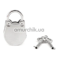 Набор из 2 замков с ключами Liebe Seele Round-Base Lock, серебряный - Фото №1