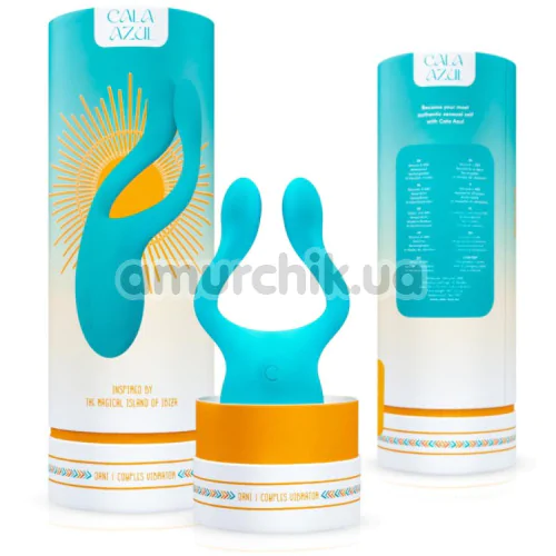 Вибратор Cala Azul Dani Couples Vibrator, голубой
