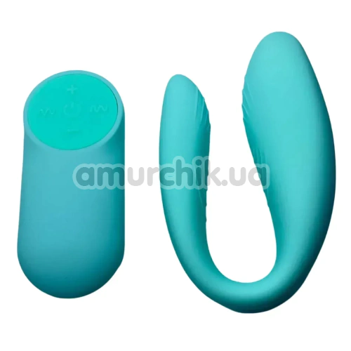 Вибратор Passion Play Couple Vibe With Remote, бирюзовый - Фото №1