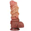 Фаллоимитатор Dual-Layered Silicone Nature Cock LV411073, коричневый - Фото №1