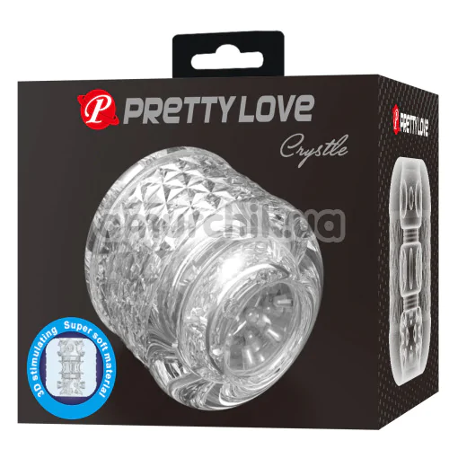 Мастурбатор Pretty Love Crystle, прозорий