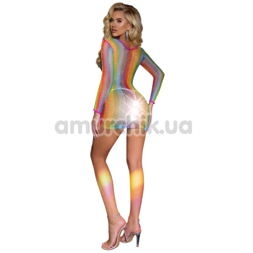 Платье Star Night Sexy Mesh Colourful Mini Dress, разноцветное