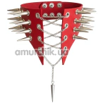 Чокер Art of Sex Ariadne Leather, красный - Фото №1