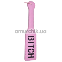 Шльопалка DS Fetish Paddle Bitch квадратна, рожева - Фото №1