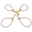 Фіксатори для рук і ніг Lockink Sevanda Pearl Handcuffs & Anklecuffs, білі - Фото №1