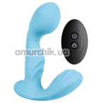 Вибростимулятор простаты S Pleasures Premium Fuzzy, голубой - Фото №1