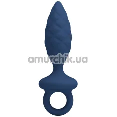 Анальна пробка MR Play Butt Plug With Loop L, синя - Фото №1