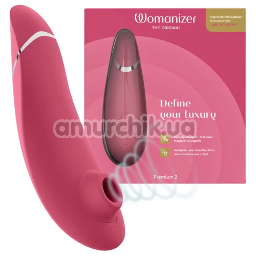 Симулятор орального сексу для жінок Womanizer Premium 2, рожевий