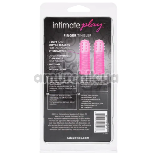 Набор насадок на палец Intimate Play Finger Tingler, розовый